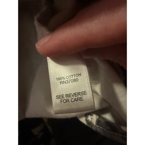 Cato Abstract Floral 22/24W Plus Size White Cotton Button Up Bohemian Jacket - Picture 5 of 6